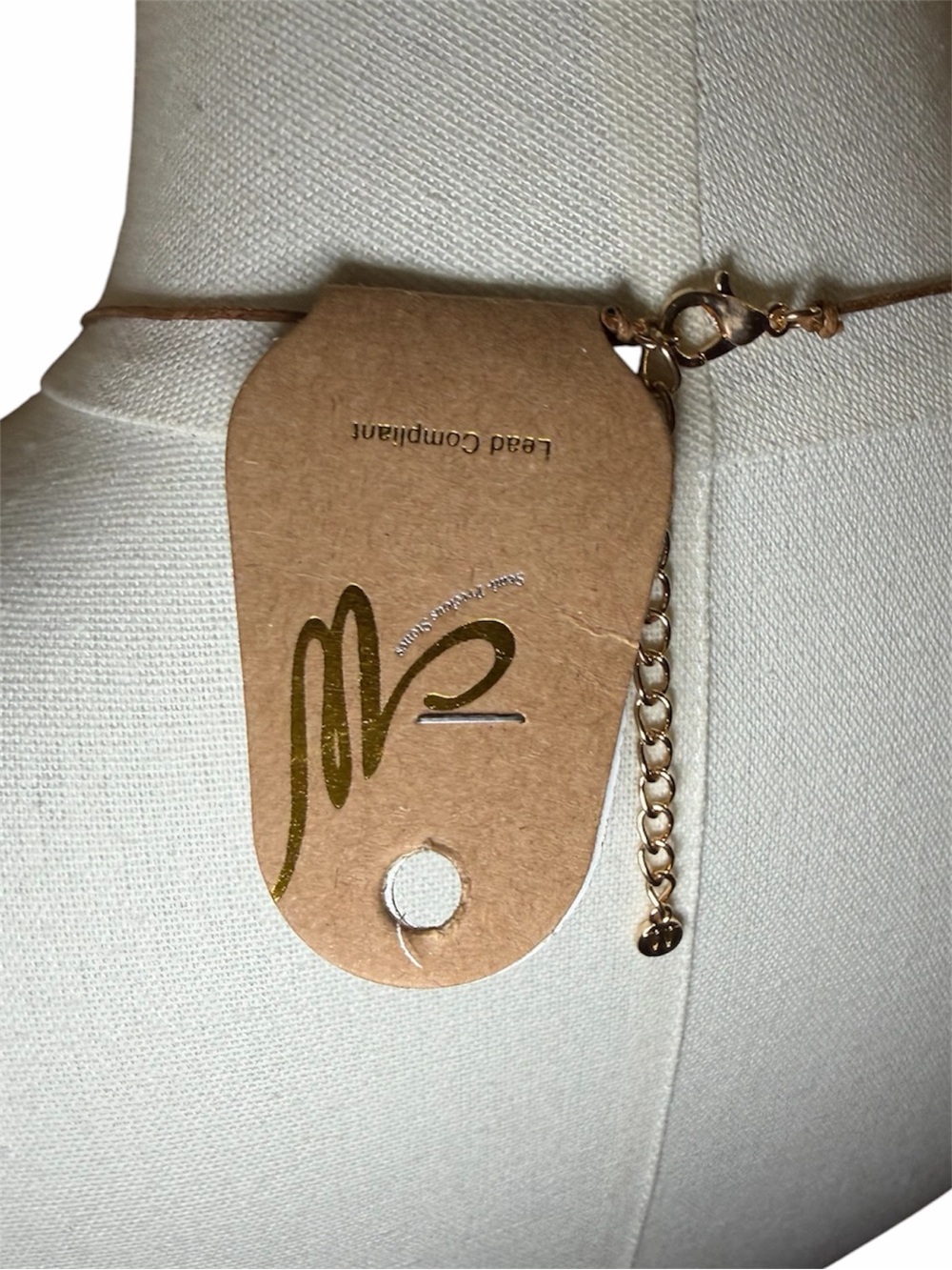 CW Green Marble Stone Pendant Necklace - Picture 5 of 5